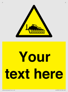 Custom warning grounding cruiser on lock cill